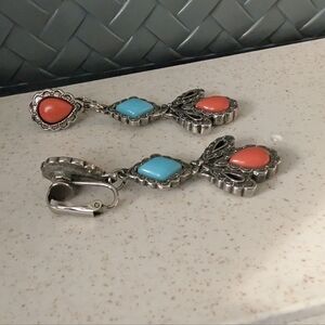 Avon 1993 American Spirit Earrings Native Southwest Clip On Earrings